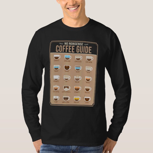 Kaffee Guide Barista Cappuccino I trinken eine Men T-Shirt (Vorderseite)