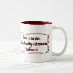 Kaffee Haiku Zweifarbige Tasse