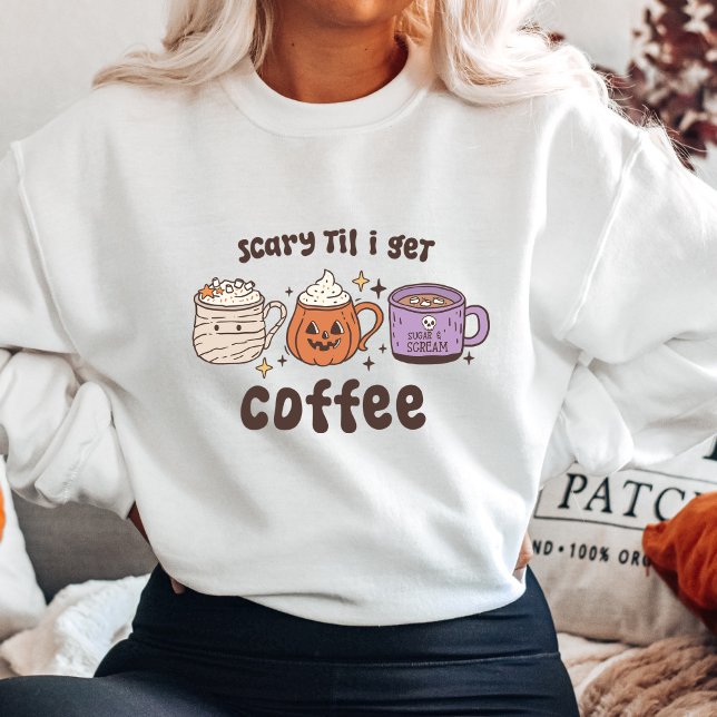 Kaffee Halloween Sweatshirt (Von Creator hochgeladen)