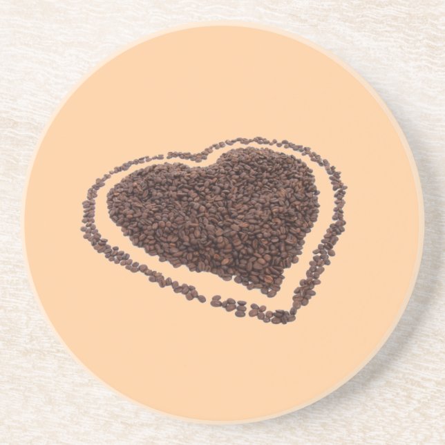 Kaffee Heart Untersetzer (Vorne)