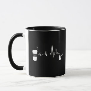 Kaffee Heartbeat Coffee Cup Koffein Liebhaber Tasse