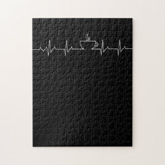 Kaffee Heartbeat Funny Heartbeat Lover TShirt Puzzle