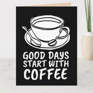 KAFFEE HELLO GREETING CARDS CARD KARTE