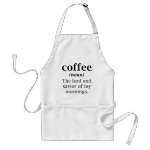Kaffee-Herr und Retter Schürze