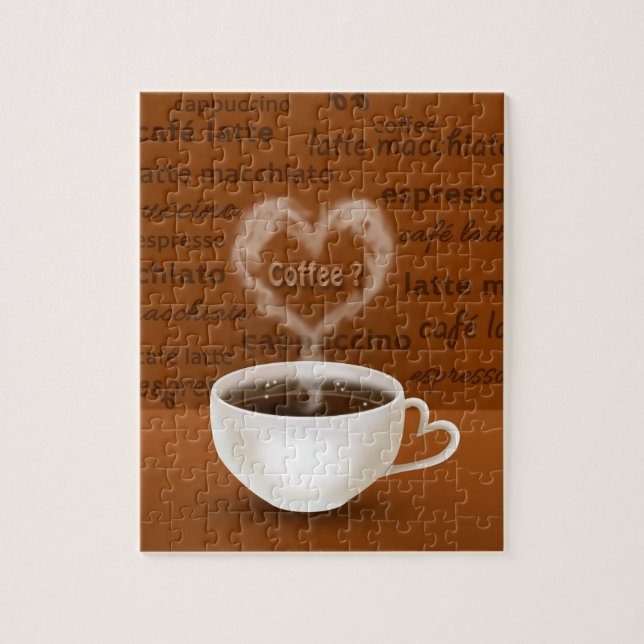 Kaffee? Herz-Shaped Smoke Puzzle (Vertikal)