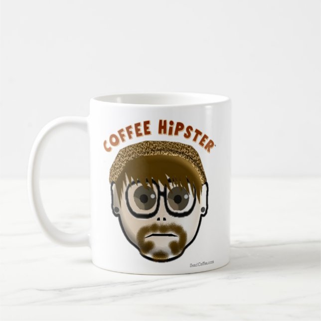 Kaffee Hipster - Tasse (Links)