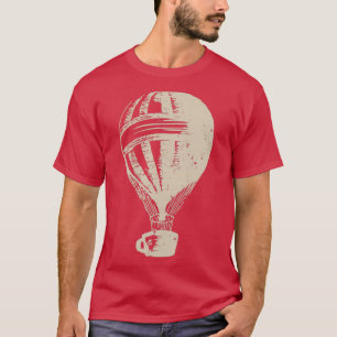 Kaffee Hot Air Baloon Vintag Coffee Adventure T-Shirt