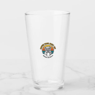 Kaffee-Hund-Shirt Vintage graviertes Pup-Mug-Desig Glas
