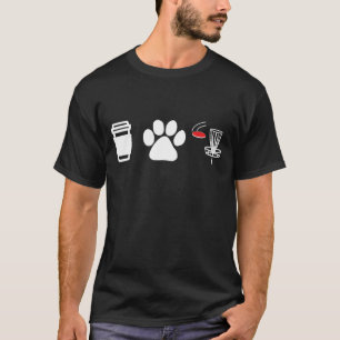 Kaffee-Hunde und Frisbee-Disc Golf für Frolf-Playe T-Shirt