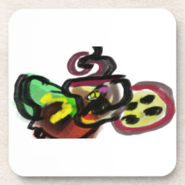 Kaffee im Herbst Getränkeuntersetzer