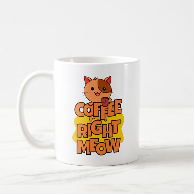 Kaffee im Moment | Kawaii | Funny Cat Kaffeetasse (Links)