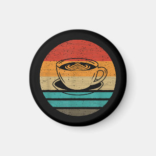 Kaffee im Retro-Stil Vintage Magnet