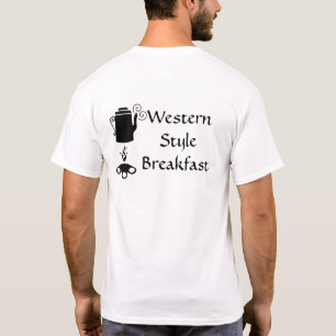 Kaffee im Western Frühstück T - Shirt
