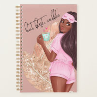 Kaffee Imitate Glitzer Girl Haar Braun Rose Rosa