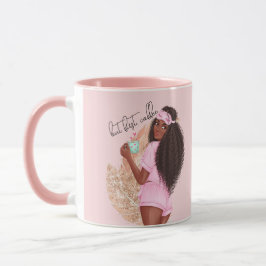 Kaffee Imitate Glitzer Girl Haare Rose Rosa Tasse