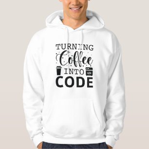 Kaffee in Code umwandeln Hoodie