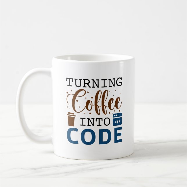 Kaffee in Code umwandeln Kaffeetasse (Links)