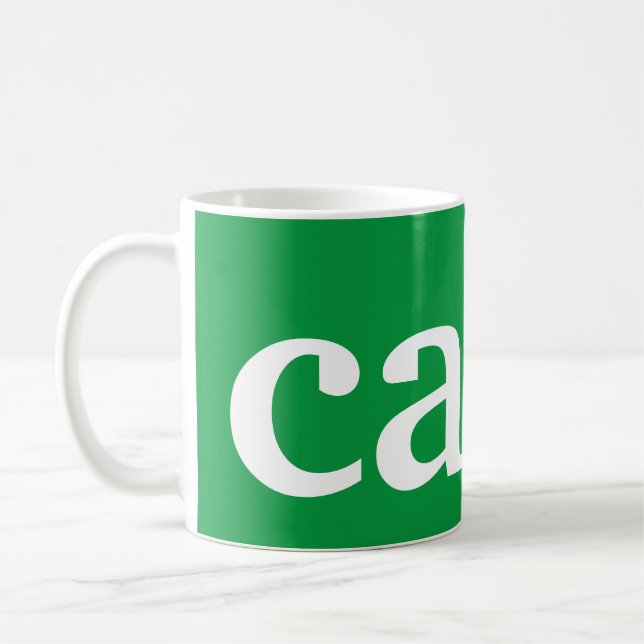 Kaffee in irischer Sprache Kaffeetasse (Links)