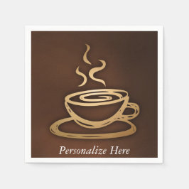 Kaffee in meinem Cup Serviette