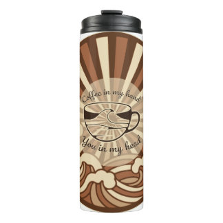 Kaffee In Meiner Hand Du In Meinem Kopf Zitat Thermosbecher