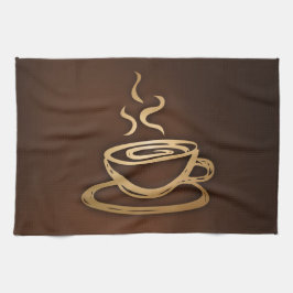 Kaffee in meiner Schale Handtuch