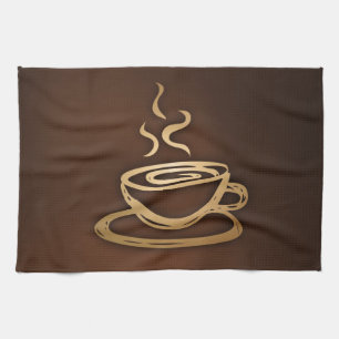 Kaffee in meiner Schale Handtuch