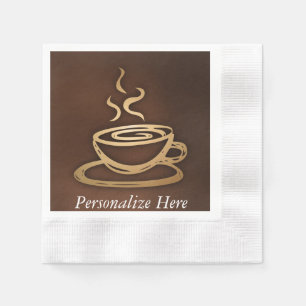 Kaffee in meiner Schale Serviette