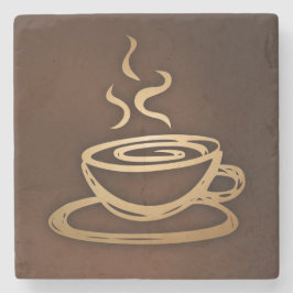 Kaffee in meiner Schale Steinuntersetzer