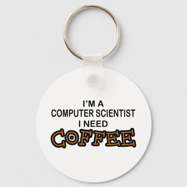 Kaffee - Informatiker Schlüsselanhänger (Vorderseite)