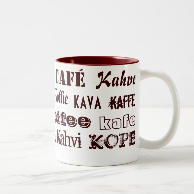 Kaffee International Zweifarbige Tasse (Rechts)