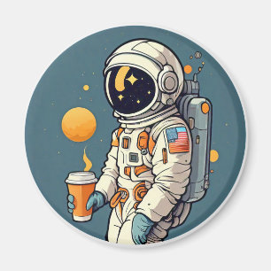Kaffee ist AUS DIESER WELT Astronauten Raumfahrt Magnet