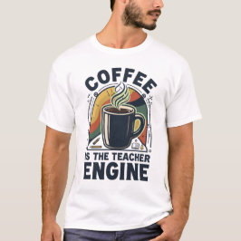 Kaffee ist die Lehrermaschine Lustiger Lehrerhumor T-Shirt