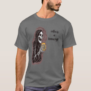 Kaffee ist ein menschlich rechtes, lustiges Design T-Shirt