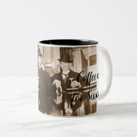 Kaffee ist für Sissies 1890 Men Drinking Beer