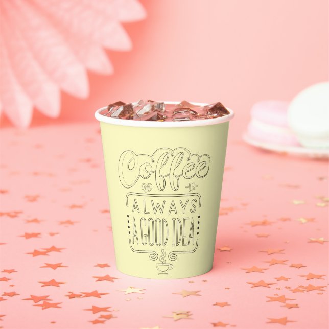 Kaffee ist gut pappbecher (Insitu)