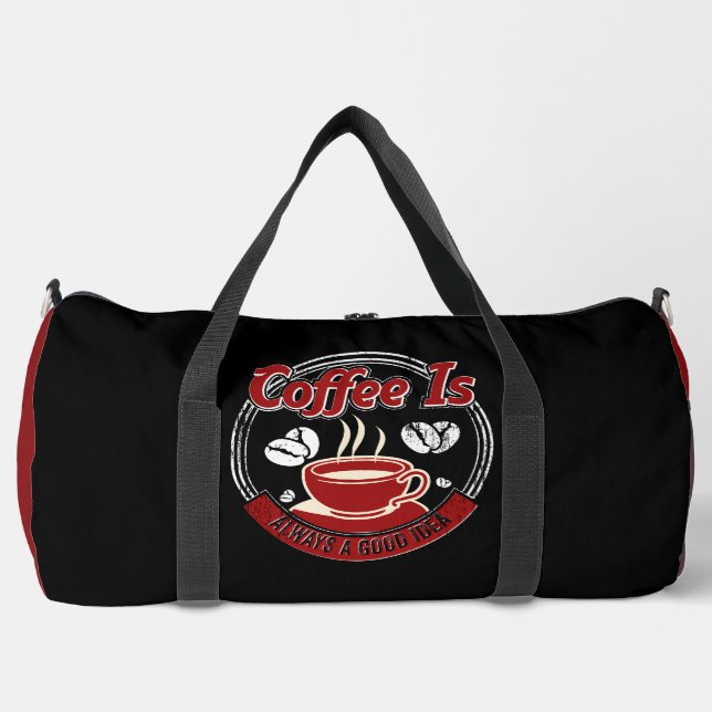 Kaffee ist immer eine gute Idee Duffle Bag (Vorderseite)