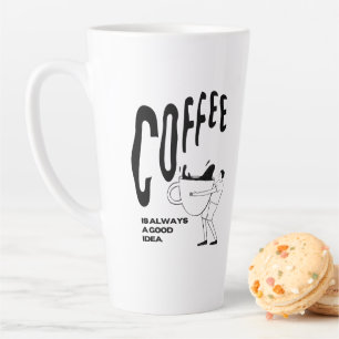 Kaffee ist immer eine gute Idee Milchtasse