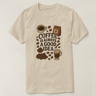 KAFFEE IST IMMER EINE GUTE IDEE T-Shirt