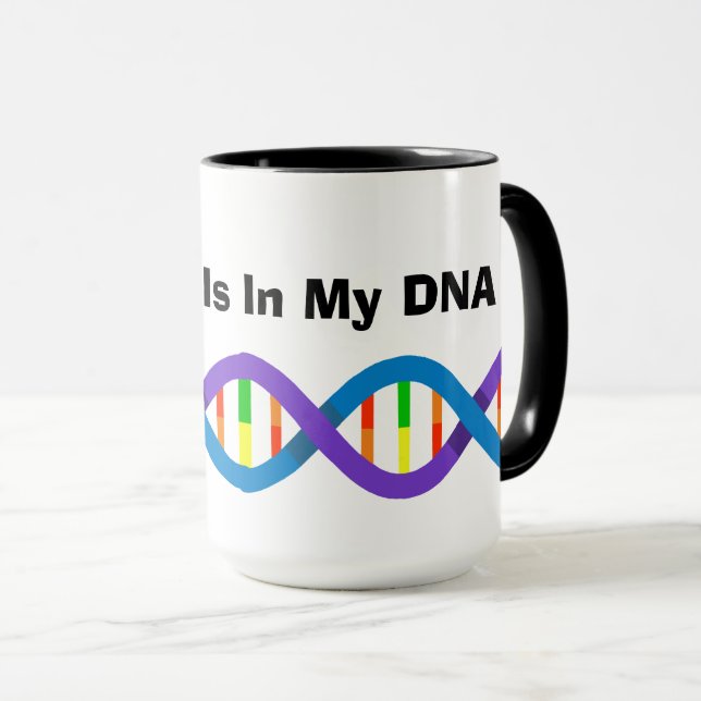 Kaffee ist in meiner DNA-Tasse Tasse (VorderseiteRechts)