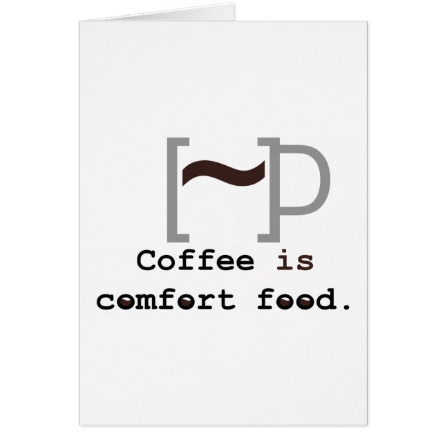 Kaffee ist Komfort-Nahrung (Vorne)