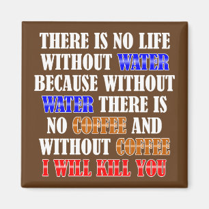 Kaffee ist lebenslustiger Kühlschrankmagnet Kühlsc Magnet