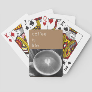 Kaffee ist lebensrettende Karten Spielkarten