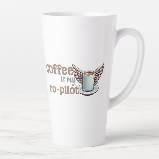 Kaffee ist mein Co-Pilot Milchtasse (Rechts)