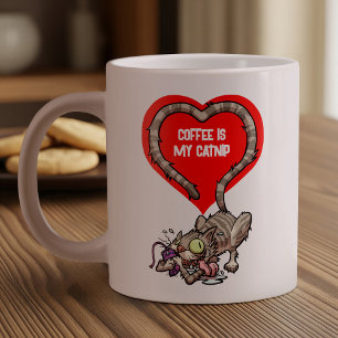 Kaffee ist mein frischer, sonnengebratener Cat-Car Jumbo-Tasse