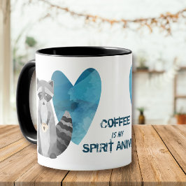 Kaffee ist mein Geist Tierraccoon Tasse