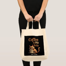 Kaffee ist mein Hobby - eine Mischung aus Leidensc Tragetasche