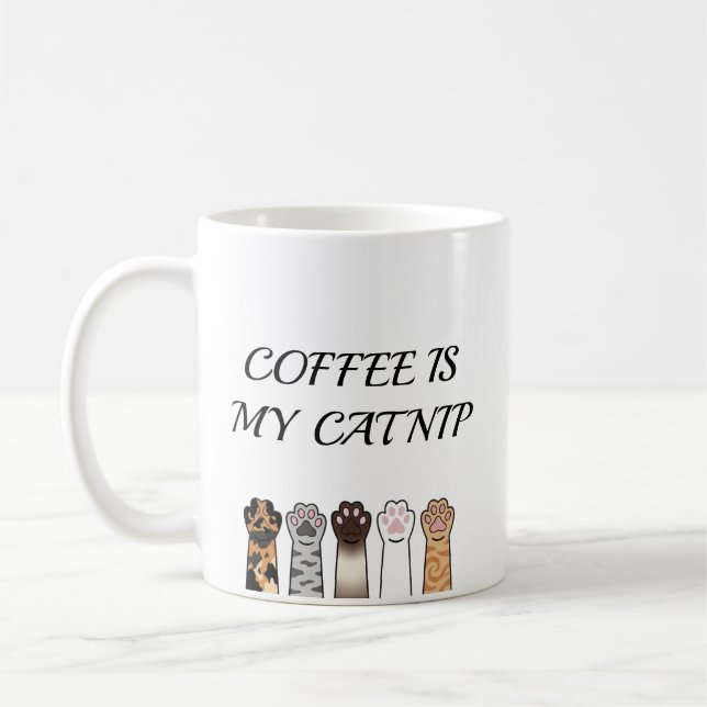 Kaffee ist mein Katzenminze Kaffeetasse (Links)