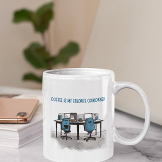 "Kaffee ist mein Lieblingskollege" - personalisier Tasse