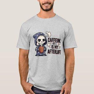 Kaffee Ist Mein Nachleben Süßer Sensenmann Kaffe T-Shirt