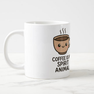 Kaffee ist mein Spirit Animal Funny Mug Jumbo-Tasse